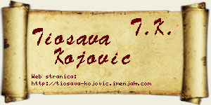 Tiosava Kojović vizit kartica